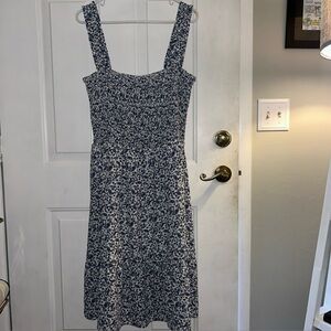 The General Good Elisa Smocked Midi Dress Large